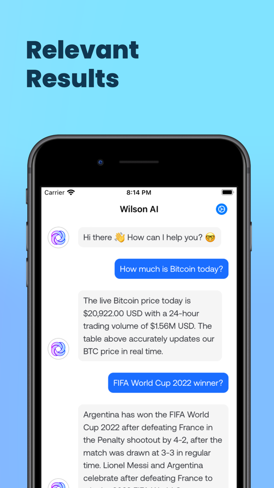 #4. Wilson AI (iOS) 由: Oleksandr Lisovyk