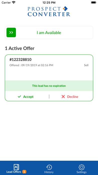 ProspectConverter Lead App Screenshot