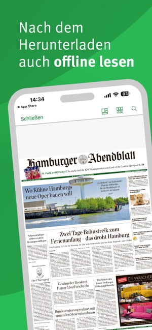 Hamburger Abendblatt E-Paper im App Store