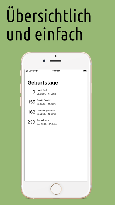 Meine Geburtstage Screenshot