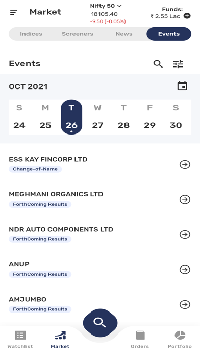Elara Capital Mobile Trading Screenshot
