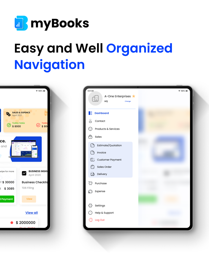 myBooks Accounting and Invoices