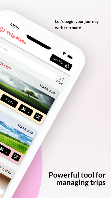 Trip Mate - Trip planner Screenshot
