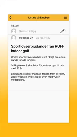 Game screenshot Höganäs Golfklubb hack
