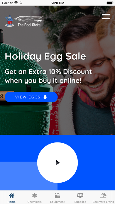 The Pool Store App Screenshot