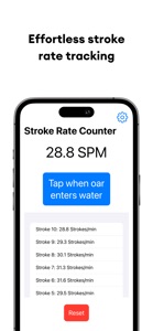 Stroke Rate Counter for Rowing screenshot #1 for iPhone