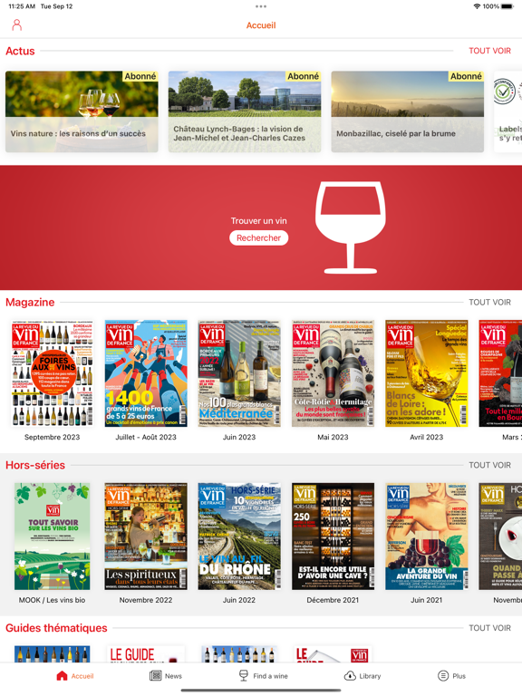 La revue du vin de France iPad app afbeelding 1