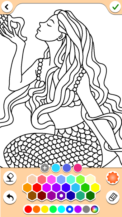 Mermaids coloring pages Screenshot