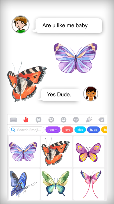 Butterfly Loving Stickers Screenshot