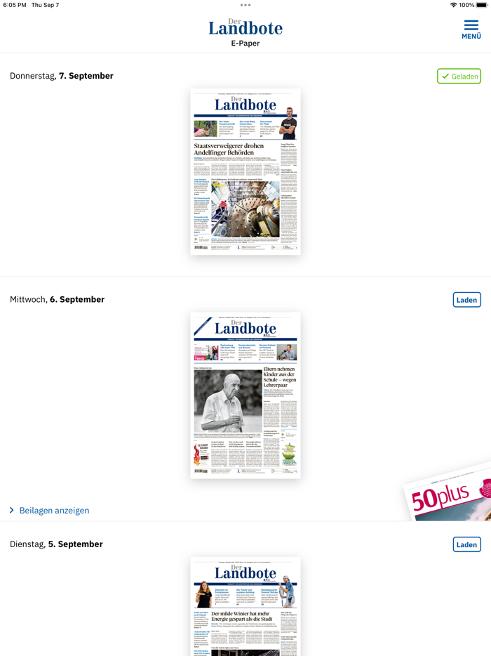 Der Landbote E-Paper