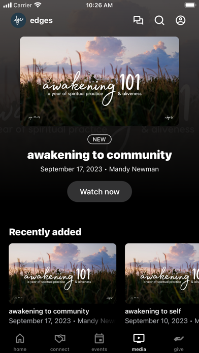 edges church app screenshot