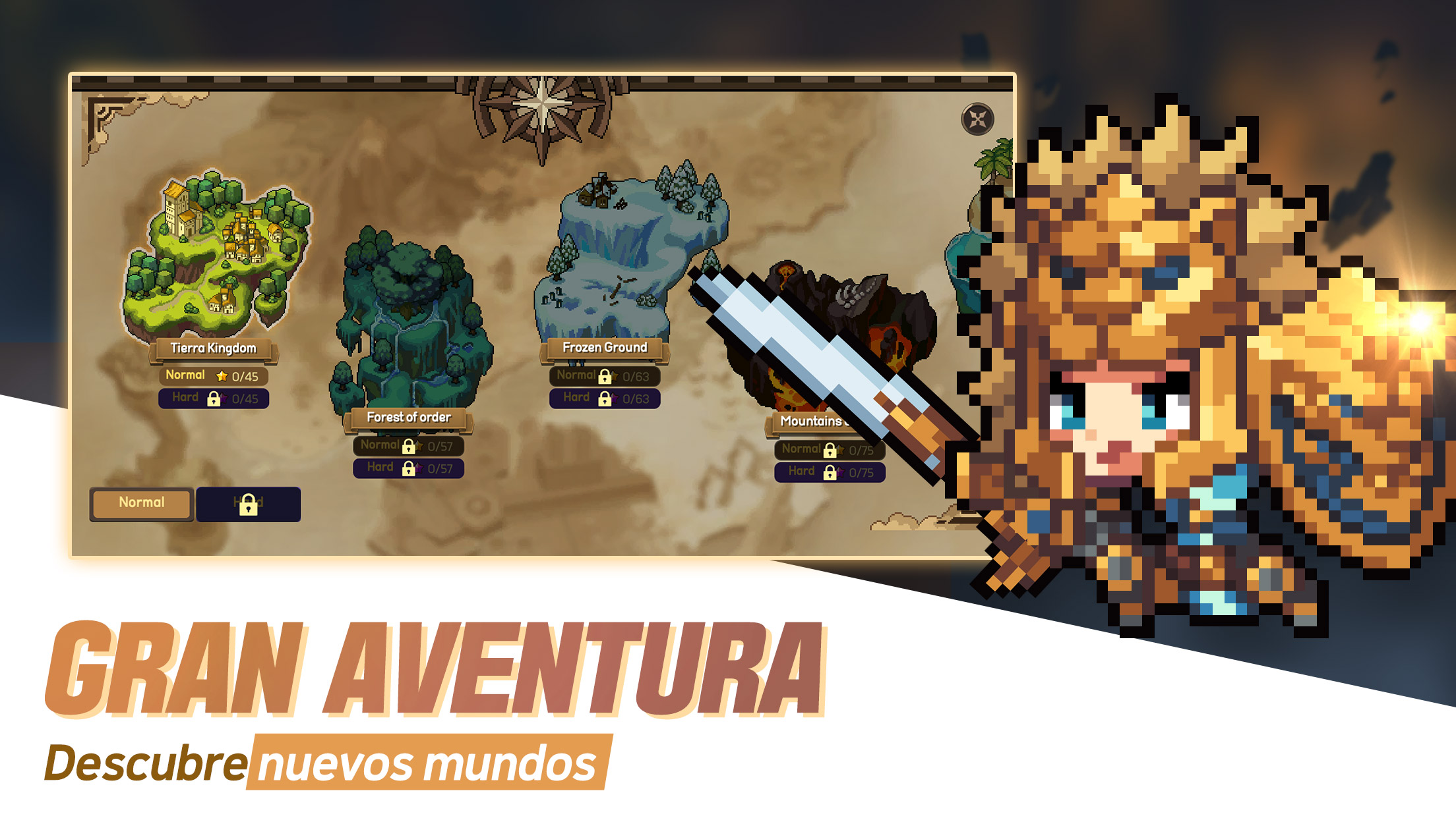 Unknown Knights: RPG pixeleado