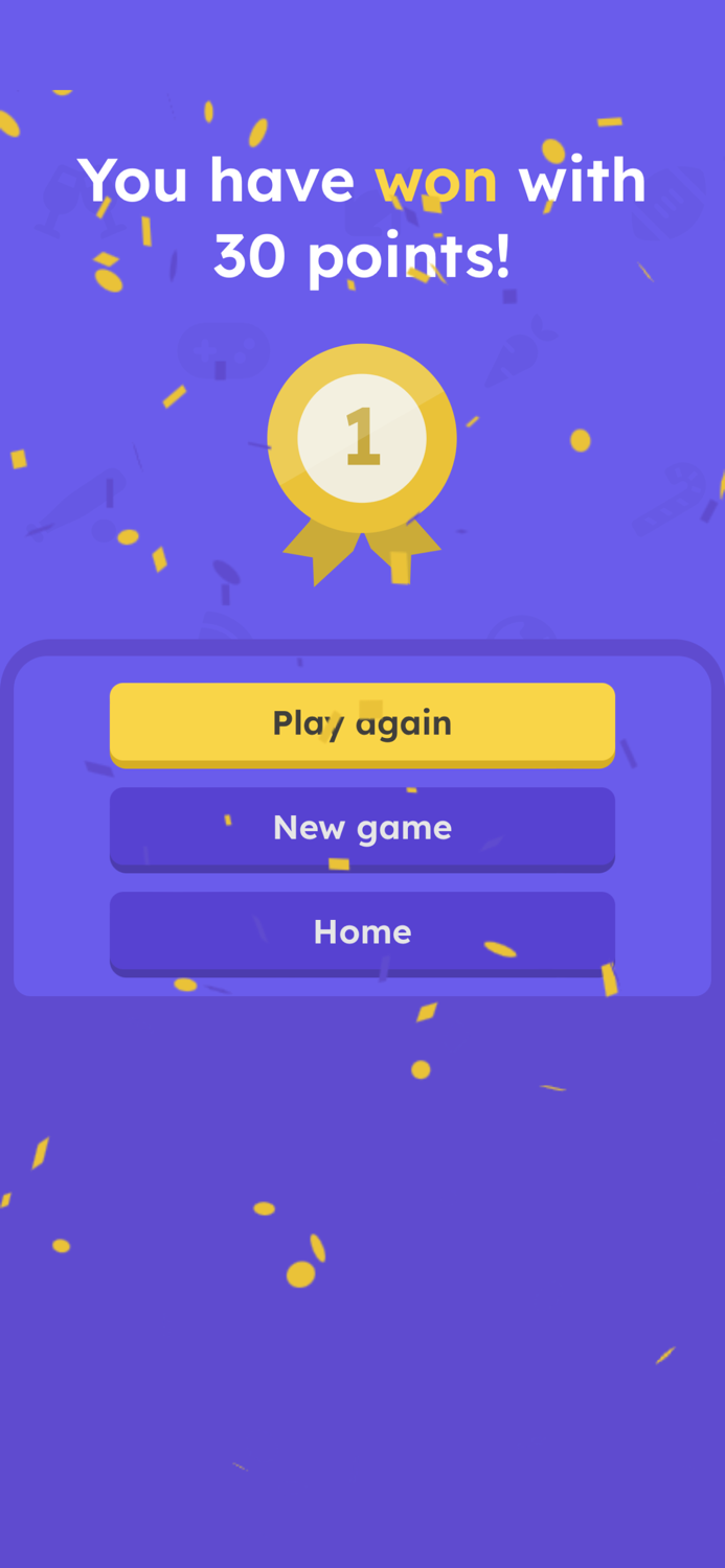 30 seconds Five in Thirty