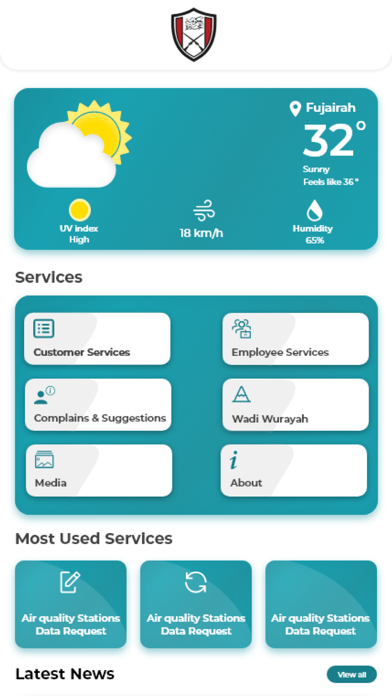 Fujairah Environment Authority Screenshot