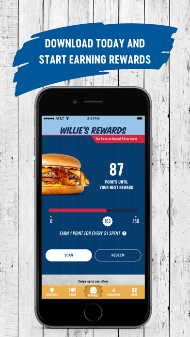 Willie's Rewards Screenshot