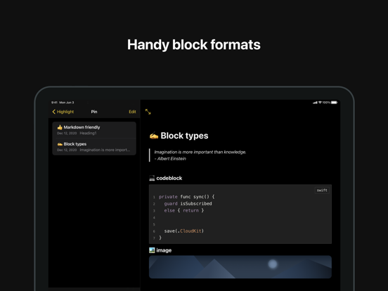 Notebox - Encrypted iPad screenshot 3 - Productivity app