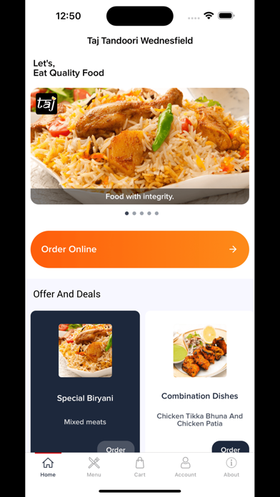 Taj Tandoori Wednesfield Screenshot
