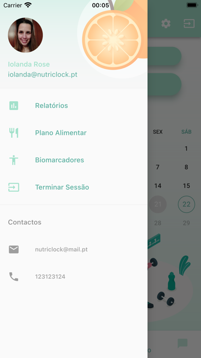 Nutriclock Screenshot