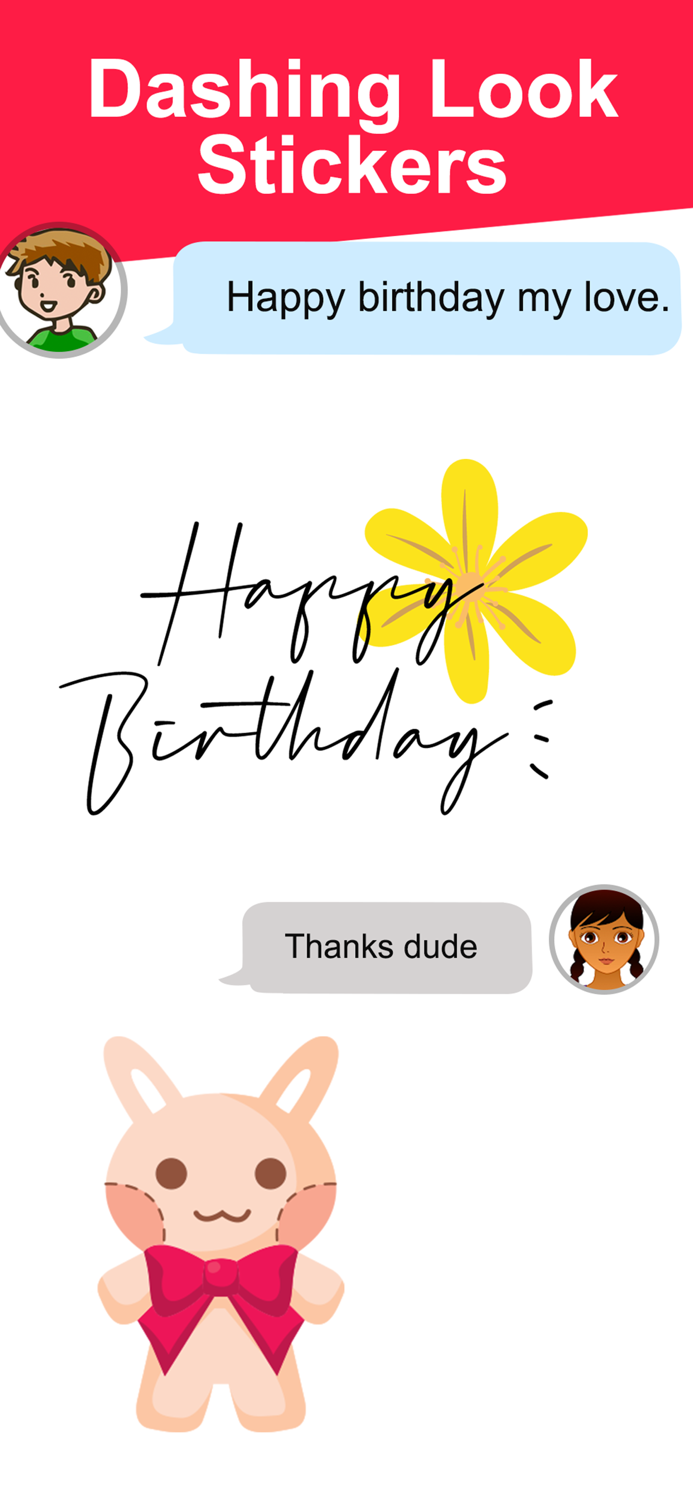 Animated Birthday Sticker Pack
