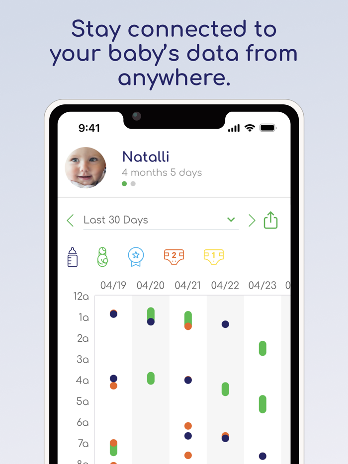 Talli Baby Tracker Newborn Log