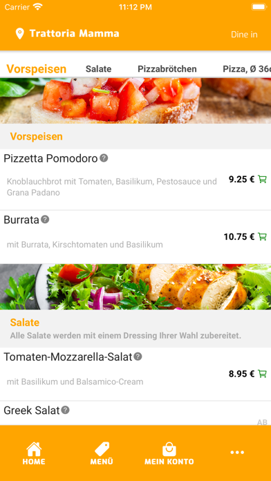 Trattoria Mamma Screenshot