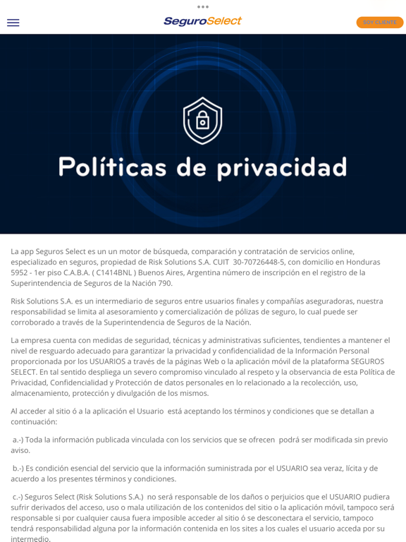 Screenshot #4 pour Seguro Select
