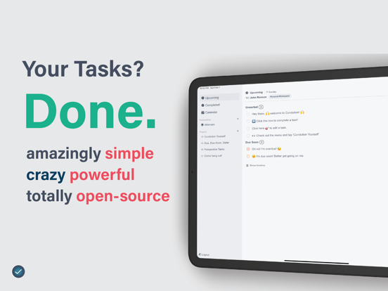 Condution iPad screenshot 1 - Productivity app