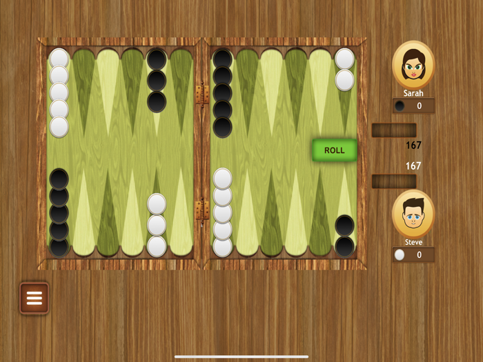 Backgammon board game Classic