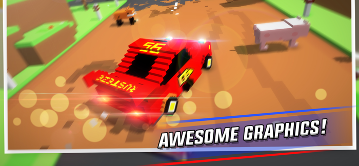 Crossy Brakes  Blocky Racer