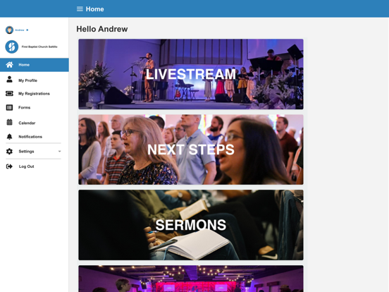 First Baptist Church Saltillo iPad screenshot 9 - Lifestyle app