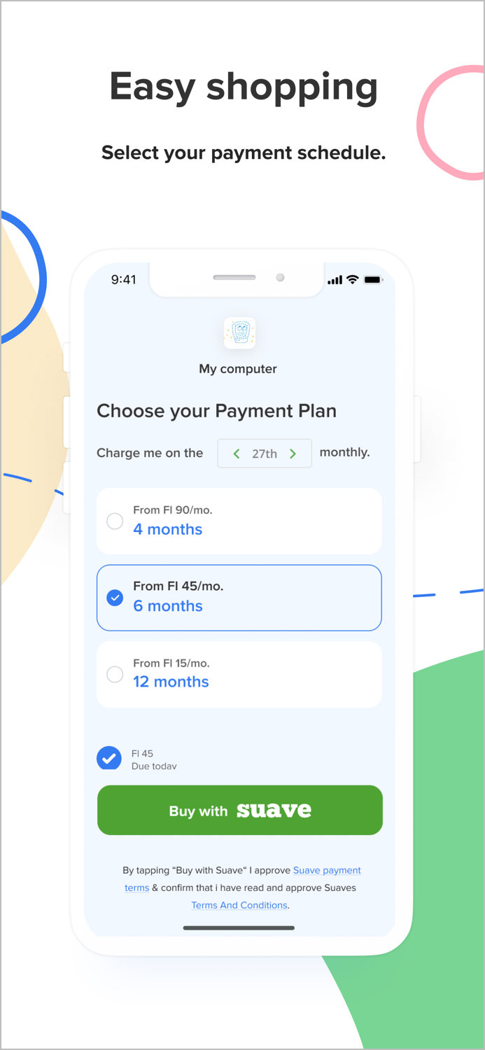 Suave Buy now pay later.