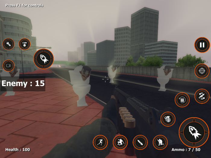 Scary Toilet Nextbots Shooting