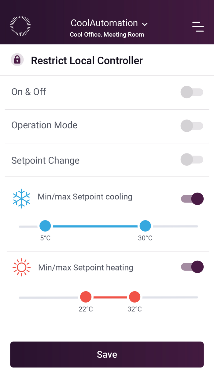 Professional Control App