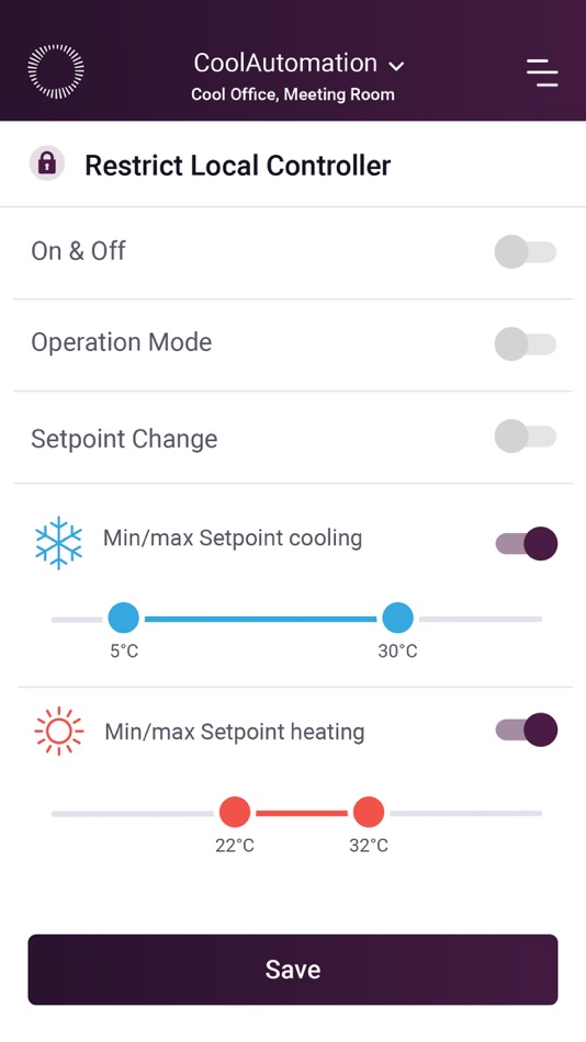 #3. Professional Control App (iOS) 来自: CoolAutomation
