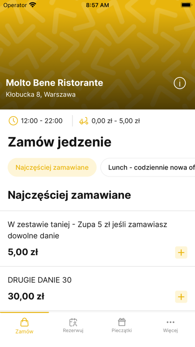 Molto Bene Ristorante Screenshot