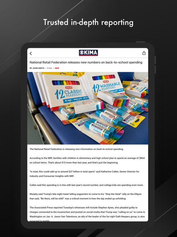 KIMA CBS 29 iPad screenshot 4 - News app