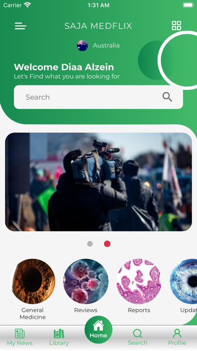 SAJA MedFlix Screenshot