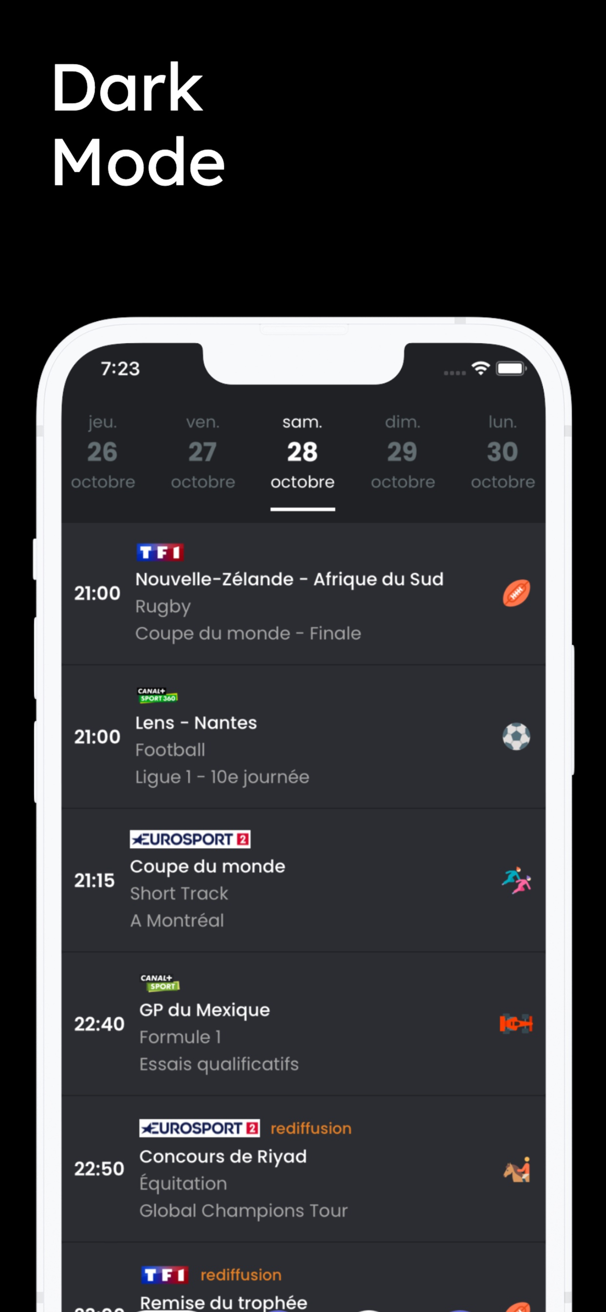 TV Sports - programme sportif screenshot 8