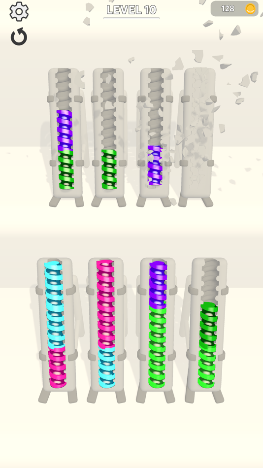 #5. Color Screw Sort (iOS) 由: Babil Studios