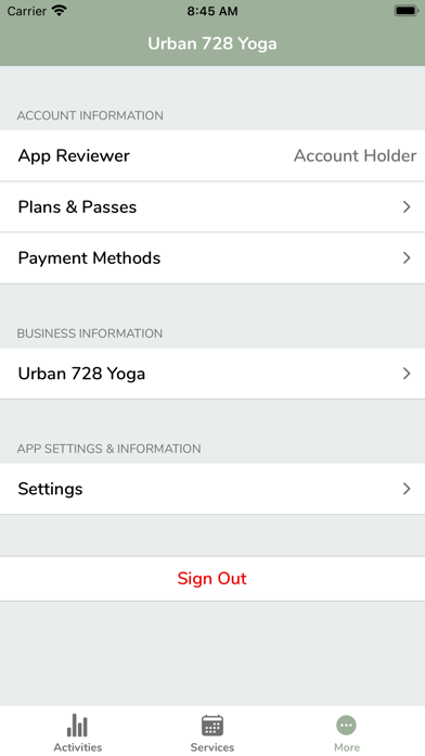 Urban 728 Yoga Screenshot