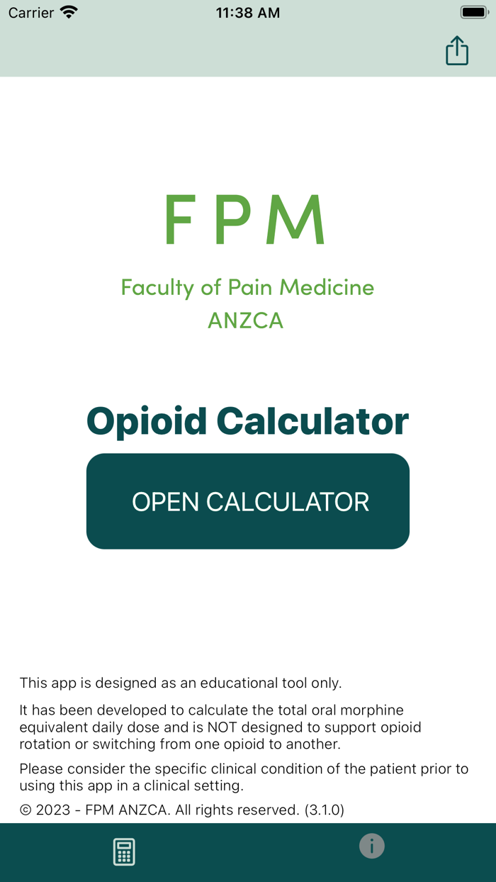 Opioid Calculator
