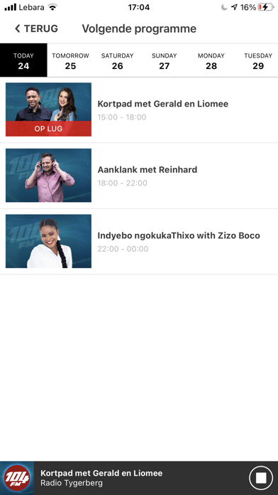 Radio Tygerberg 104FM Screenshot 2 - AppWisp.com Radio Tygerberg 104FM Screenshot 2 - AppWisp.com