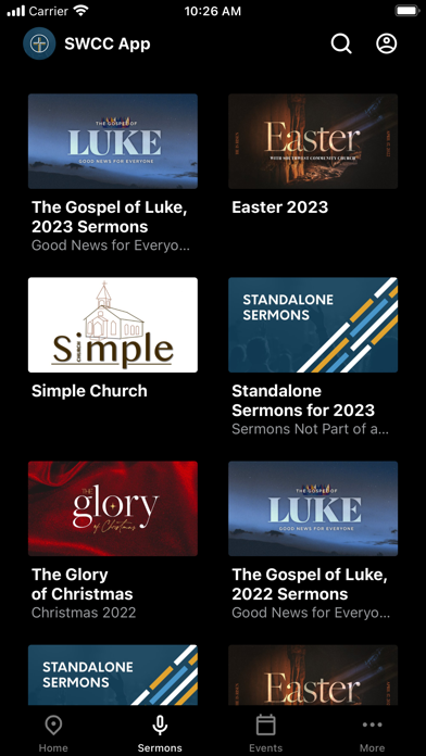 Southern Gables Church Screenshot