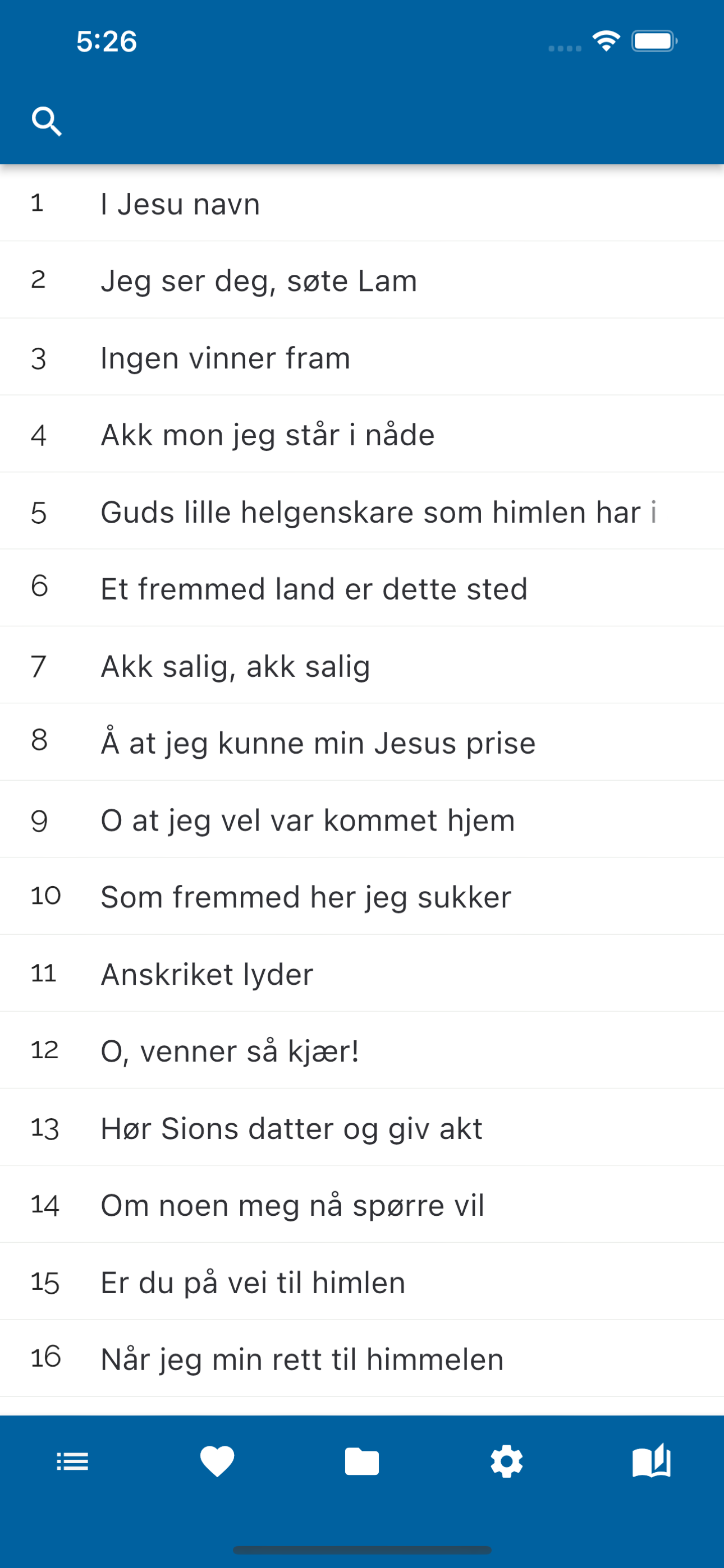 Åndelige sanger og salmer