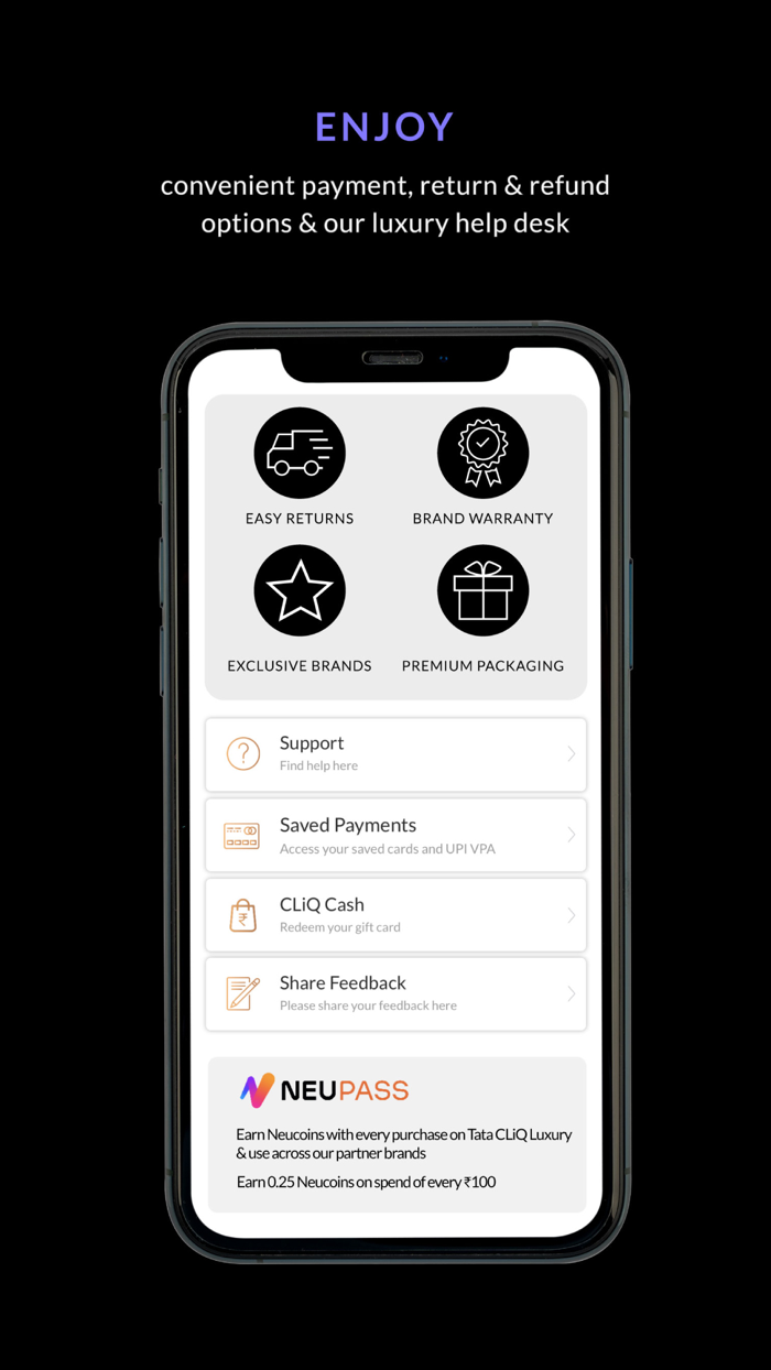 Tata CLiQ Luxury Shopping App