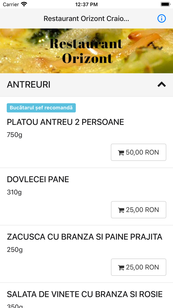 Restaurant Orizont Craiovita