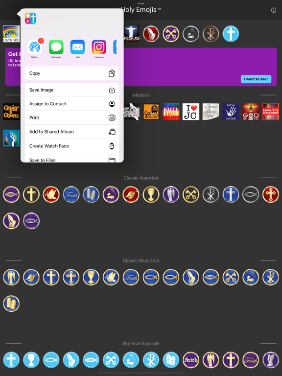 Holy Emojis iPad screenshot 5 - Reference app