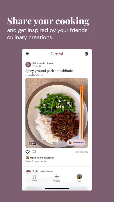 Cereal: Home-cooked social Screenshot