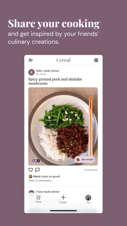 Cereal: Home-cooked social