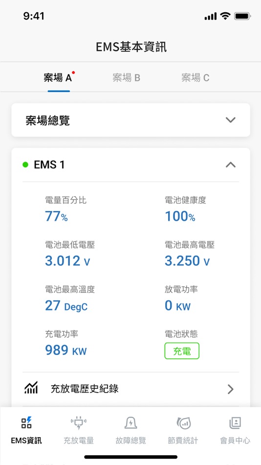 #1. 儲能管理 (iOS) 由: ChienShun Chang